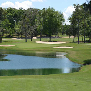 beautifully manicured golf course